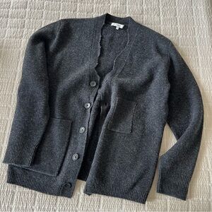Tibi Soft Lambswool Distressed Cardigan